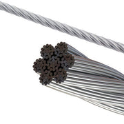 8 mm Flygplansgrad galvaniserad kabel, 75 m reel-Cable-ride.com