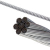 8 mm Aircraft Grade Galvanised Cable, per metre-Cable-ride.com
