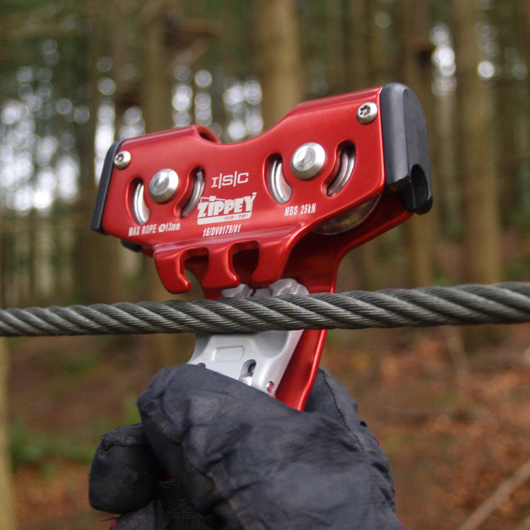 Puleggia zipline zipline Zippey-Cable-ride.com