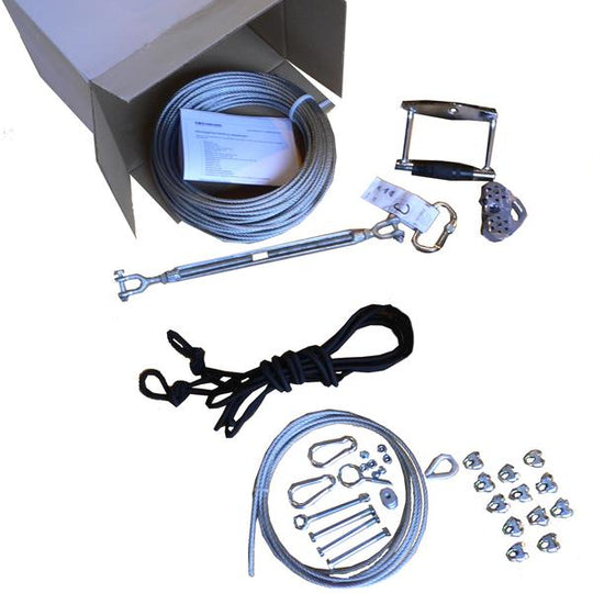 Zipline kit 30 m - Zwart-Kabel-ride.com